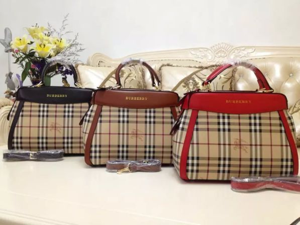 2016 Nuovo Burberry Borse in pelle originale