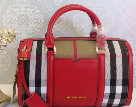 Burberry bowling classico sacchetto rosso