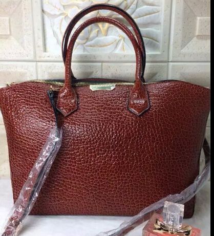 burberry borsa in pelle rossa