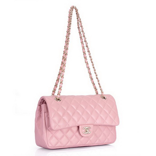 Chanel 2.55 Classic Series Flap Bag Pink Leather 1112