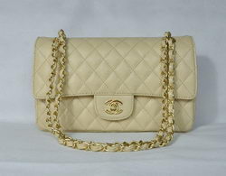 Chanel 2.55 Quilted Flap Bag 1112 Beige with Gold Hardware