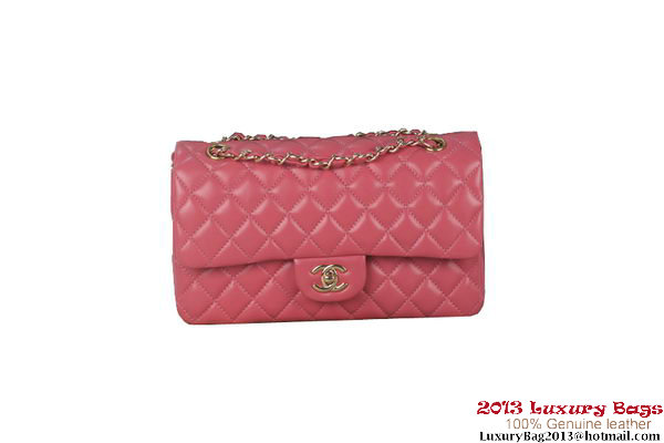 Chanel 2.55 Series A1112 Rose Original Leather Classic Flap Bag Gold