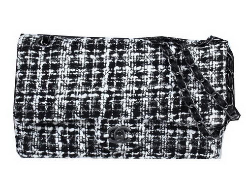 Chanel 2.55 Series Flap Bags Fabric CHA1112 Black