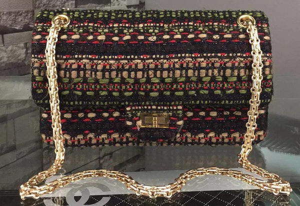 Chanel 2.55 Series Flap Bag Original Fabric A8704 Multicolour