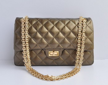 Chanel 2.55 Flap Bag 30226 Bronze with gold chain