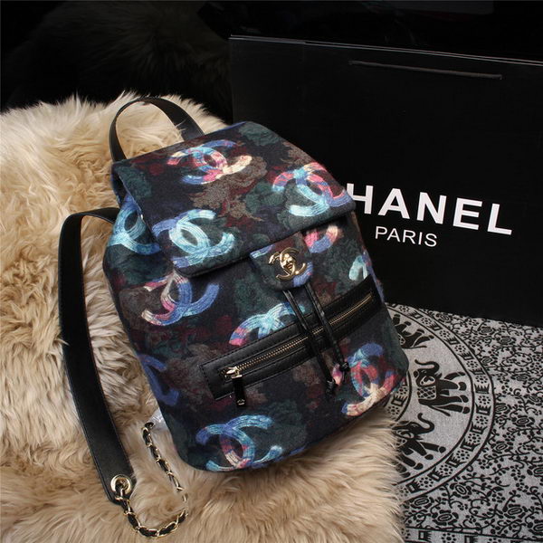 Chanel Backpack Villus Leather CA68030 Blue