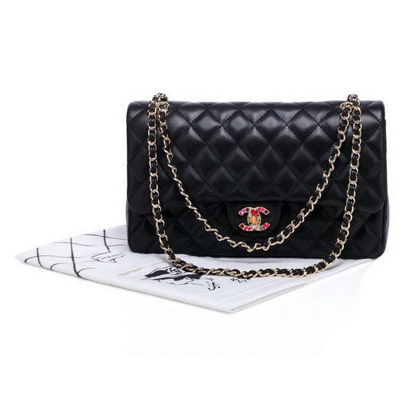 Chanel Classic Flap Bag 2.55 Series Black Original Leather CHA1112 Multicolour