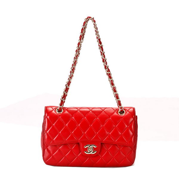 Chanel Classic Flap Bag 2.55 Series Sheepskin Leather CHA1112 Red