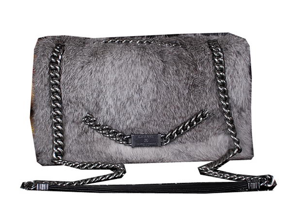 Chanel Cony Hair Flap Bags A92592P Deep Grey