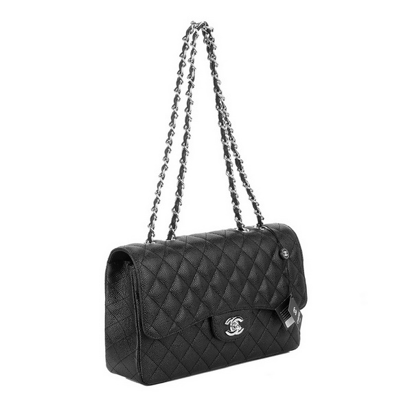 Chanel Jumbo Caviar Flap Bags A28600 Black