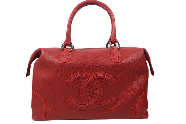 Chanel Top Original Leather Tote Bag A69236 Red