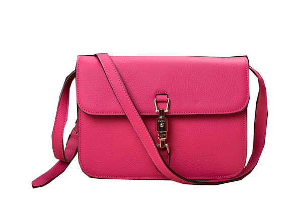 2014 Gucci Original Grainy Leather Shoulder Bag 335188 Rose