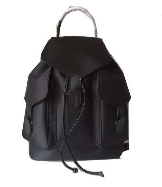 Hermes Canvas & Leather Backpack H1718 Black