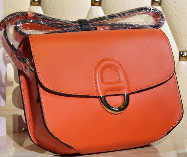 Hermes Cherche Midi Bag Calfskin Leather H1518 Orange