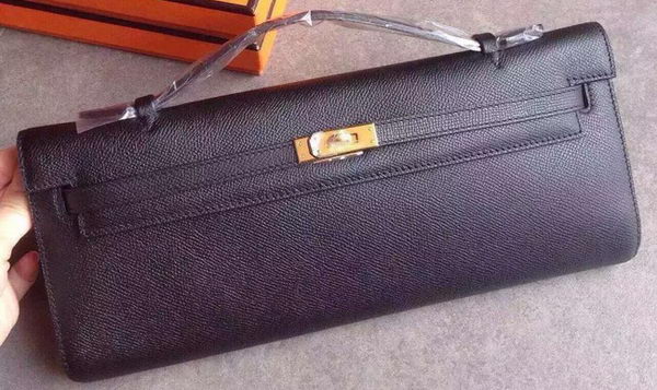 Hermes Kelly 31cm Clutch Original Leather KL31 Black