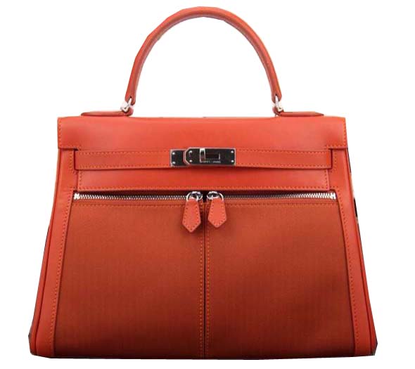 Hermes Kelly Lakis Tote Bag H3658 Orange