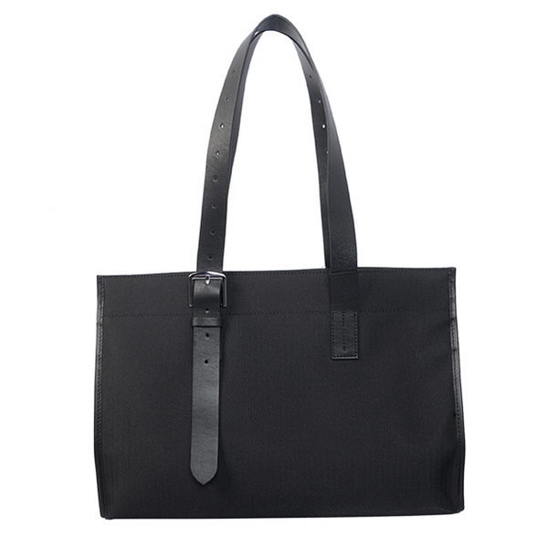 Hermes Shoulder Bag Canvas & Leather H1674B Black