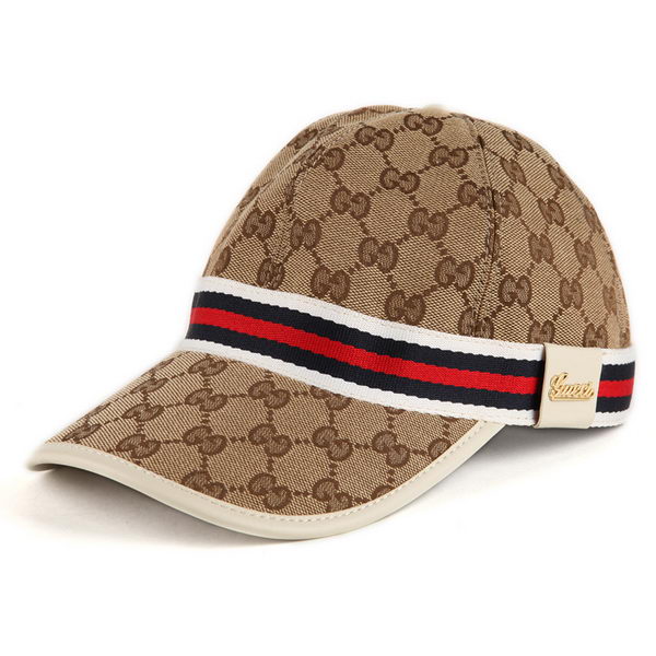 Gucci Hat GG14 Apricot&White