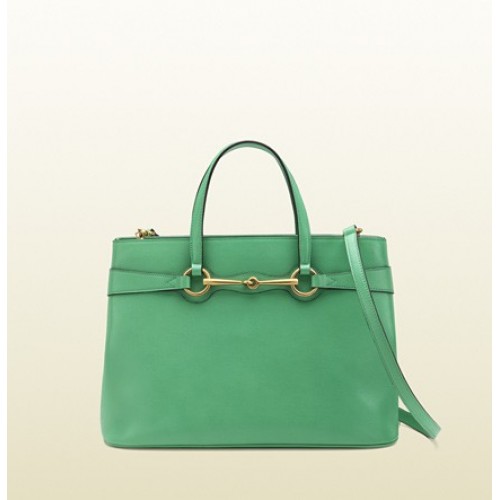 Luminoso Bit Jasmine Verde Pelle Maniglia Superiore Tote Online Scontati