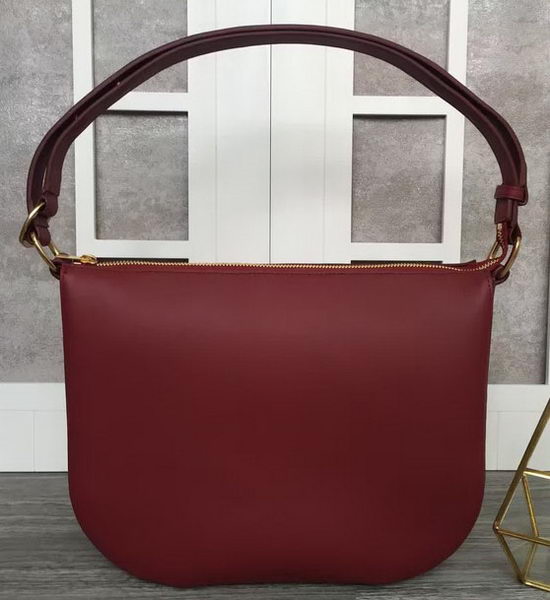 CELINE Medium Saddle Bag in Original Leather C28835 Burgundy