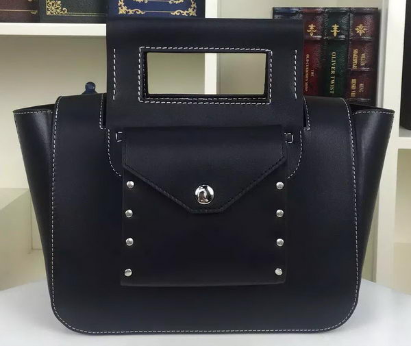 CELINE Square Handbag Original Leather C28833 Black