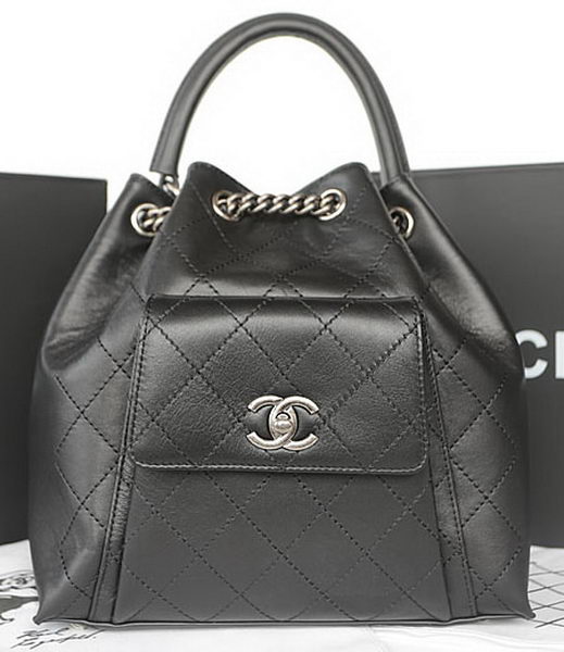 Chanel Top Handle Bag Original Calfskin Leather A93880 Black