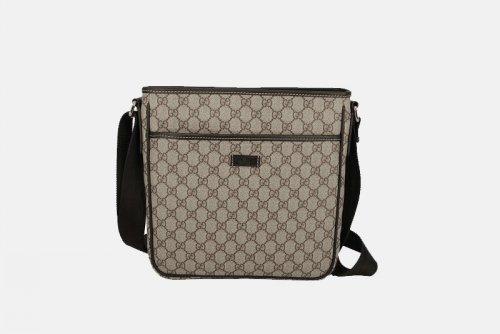 Gucci Borsa a tracolla in beige con finiture in pelle 248797 Caffè scontate Firenze OJsFR719171