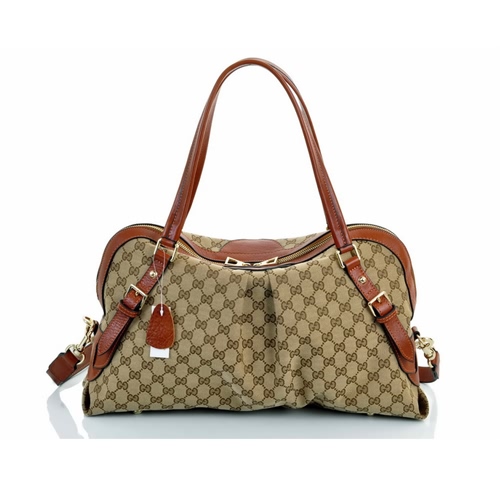 Gucci Borse 2016 Nuovo Arrivo Canvas Marrone Catania negozi NhhUJ2253807