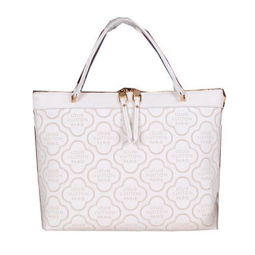 Louis Vuitton in pelle di vitello Bastille MM Tote Bags M40100 Bianco