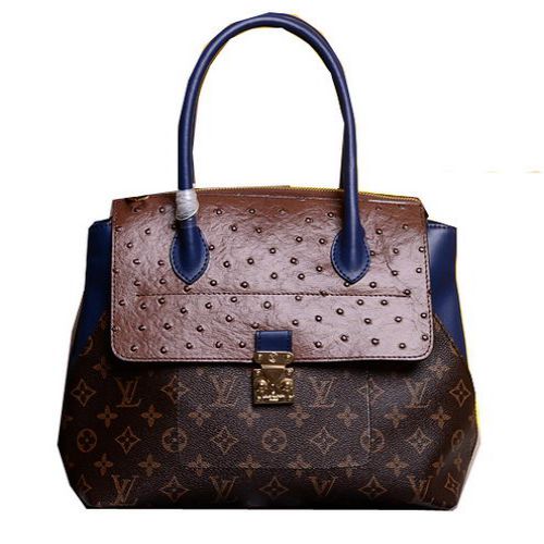 Louis Vuitton in pelle preziosa Majestueux Borsa M42963 Blu