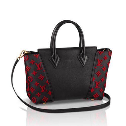 Louis Vuitton M94608 W BB Veau Cachemire Bag Black