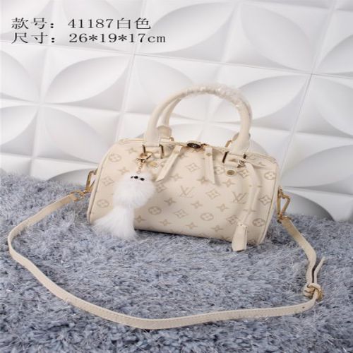 Louis Vuitton in pelle granulosa Speedy 26 M41187 Bianco