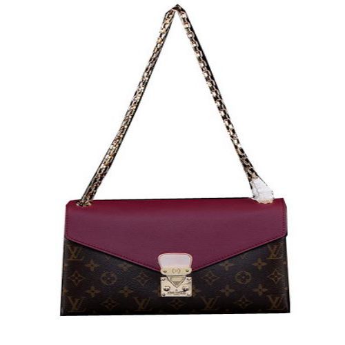 Louis Vuitton Monogram Canvas Pallas catena Aurore M41200 Viola