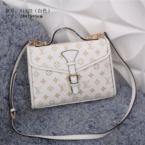 Louis Vuitton litchi in pelle GERMAIN Bag M51122 Bianco