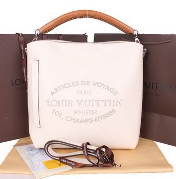 LV 2014 SS Veau Soie in pelle Borseatelle M94351 Blanc Casse