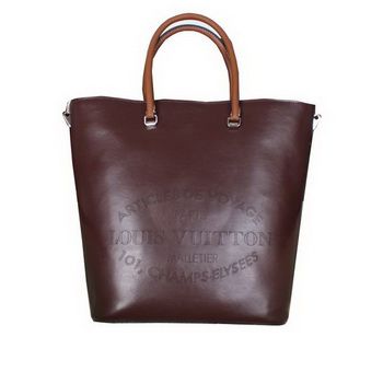 LV 2014 SS Veau Soie FLORE in pelle GM M48859 Brown