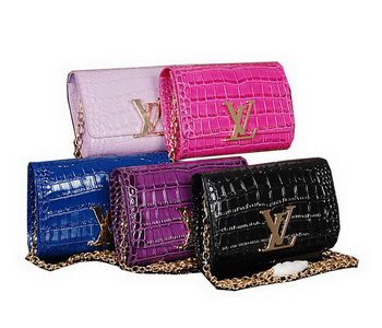 Louis Vuitton M91497 Louise Croco catena in pelle