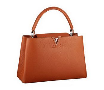 LV Capucines Elegante Borsa MM M48867 Arancione