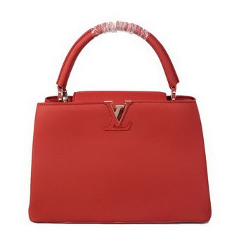 LV Capucines Elegante Borsa MM M48871 Rosso