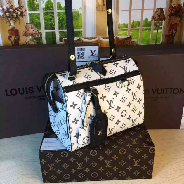 Louis Vuitton Monogram Canvas Speedy Colori Amazon Borse Pm Bianco M42210