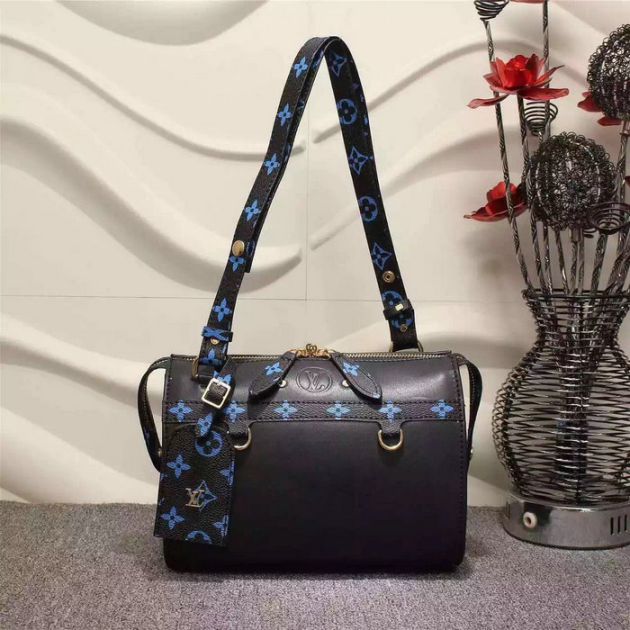 Louis Vuitton in pelle di vitello liscio Speedy Amazon Borse Pm Noir M42201