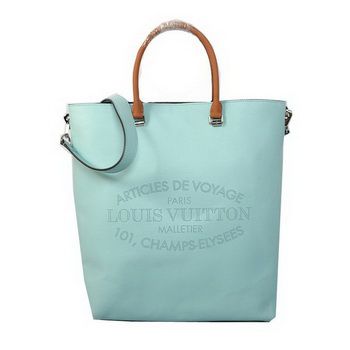 LV Veau Soie in pelle originale FLORE GM M48859 Blue Light