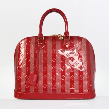 Louis Vuitton Monogram Vernis Alma PM M93625 Red Rayures