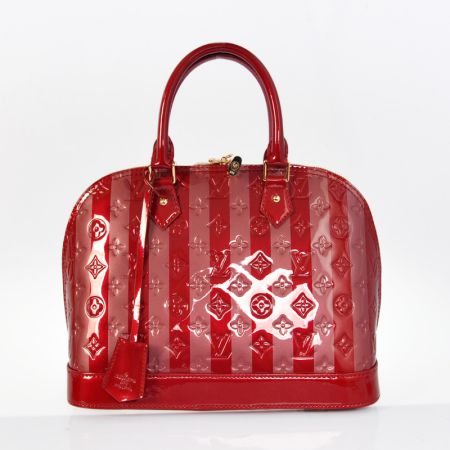 Louis Vuitton Monogram Vernis Alma PM M93626 Red Rayures