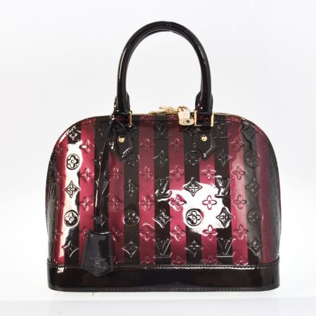 Louis Vuitton Monogram Vernis Alma PM M93626 Caff?Rayures