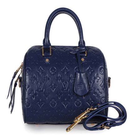 Louis Vuitton Speedy bandoulière M40762 Blu Borse di cuoio