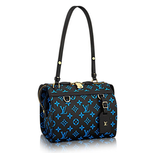 Louis Vuitton Monogram Canvas Speedy Coated Amazon PM M42208 Blu Nero