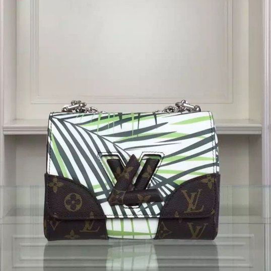 Outlet Borse Louis Vuitton Twist Pochette Cruise 2016 Vert Blanc