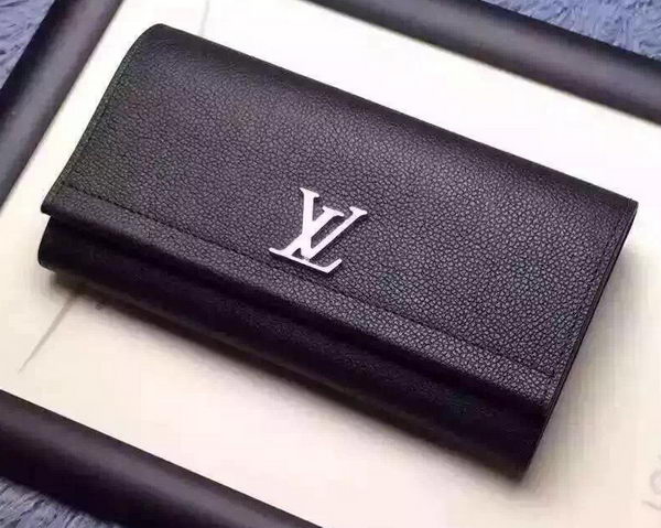 Louis Vuitton LOCKME II Wallet M62350 Black