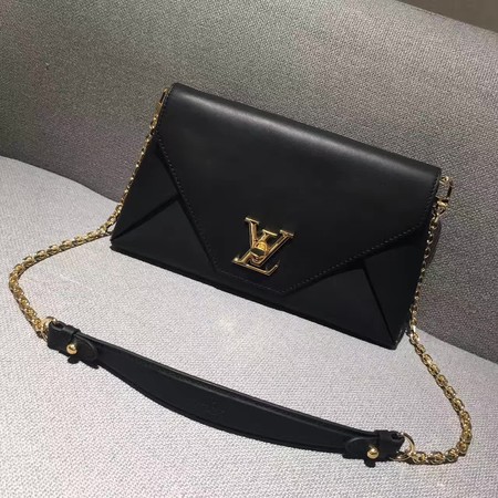 Louis Vuitton Leather Evening Bag LOVE NOTE M54501 Black